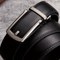 Men's Cowhide Belt w/Automatic Buckle, Formal Business Gift