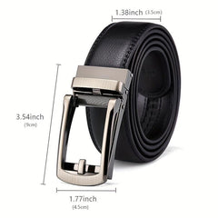 Men's Cowhide Belt w/Automatic Buckle, Formal Business Gift