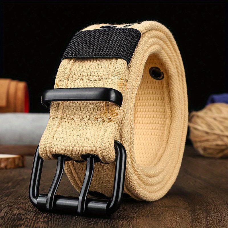 Men's Canvas Outdoor Belt Youth Jeans Belt