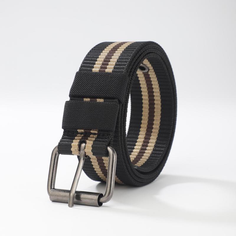 Men's Canvas Belt Pin Buckle Belt Outdoor Casual Jeans Belt