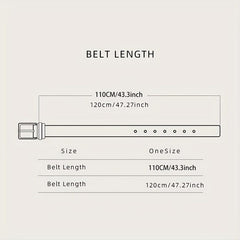 Men's Leather Punk Wide Belt Hollow Rivet Personality Rock