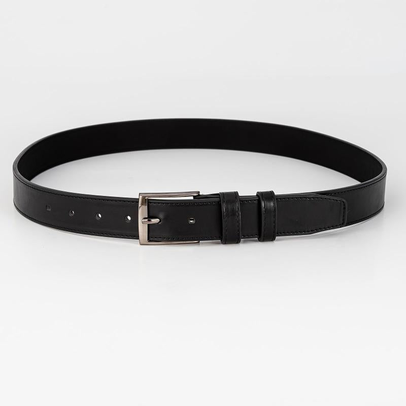 Men's Pin Buckle PU Leather Belt for Casual Wear