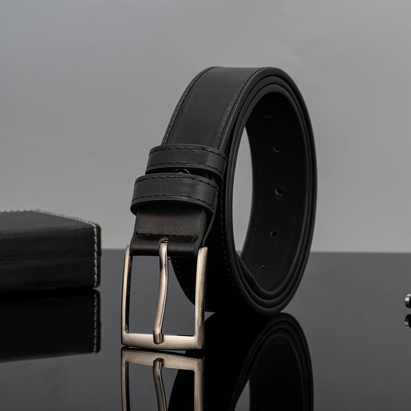 Men's Pin Buckle PU Leather Belt for Casual Wear