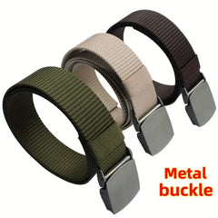 Smooth Buckle Nylon Tactical Belt for Outdoor Sports