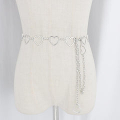 Hollow Heart Decor Waist Chain Belt Hip hop Street Style