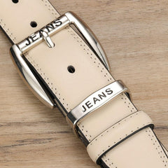 Men's Engraved Leather Belt