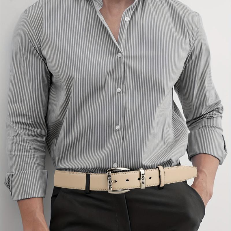 Men's Engraved Leather Belt