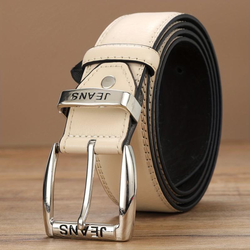 Men's Engraved Leather Belt