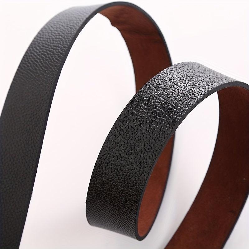 Men's Faux Leather Belt - 47inch - Casual Work Dress