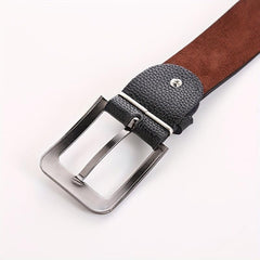 Men's Faux Leather Belt - 47inch - Casual Work Dress