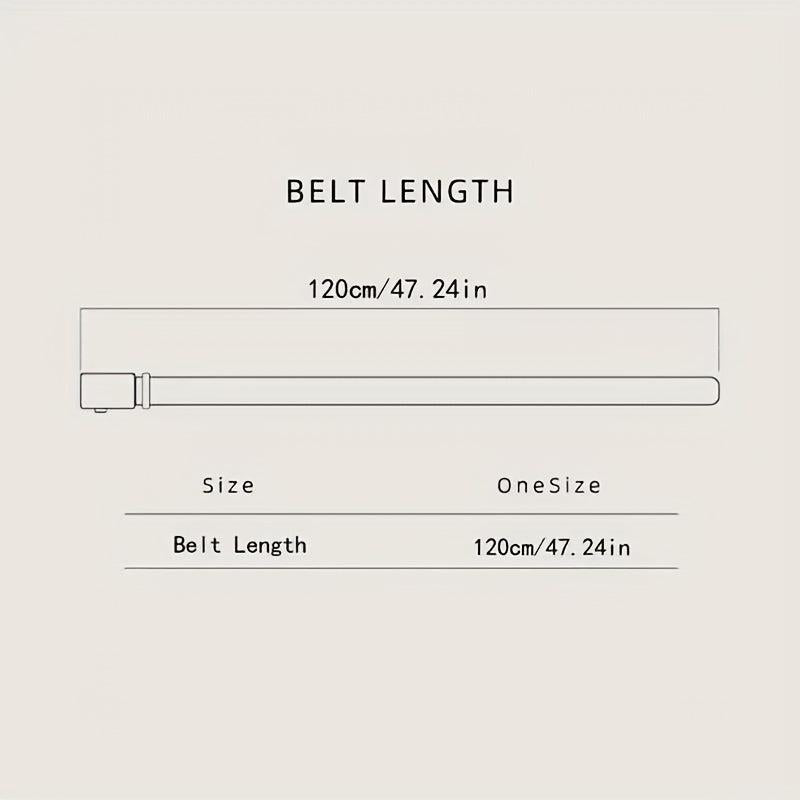 Men's Faux Leather Belt - 47inch - Casual Work Dress
