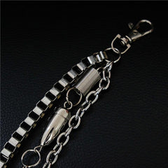 Double Layer Skull Metal Waist Chain Hip Hop Pant Chain