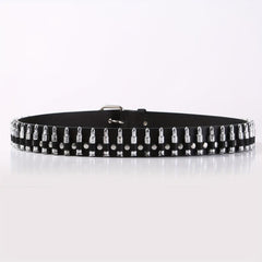 Men's Punk Bullet Belt Rivet Rock Decorative Leather Belt
