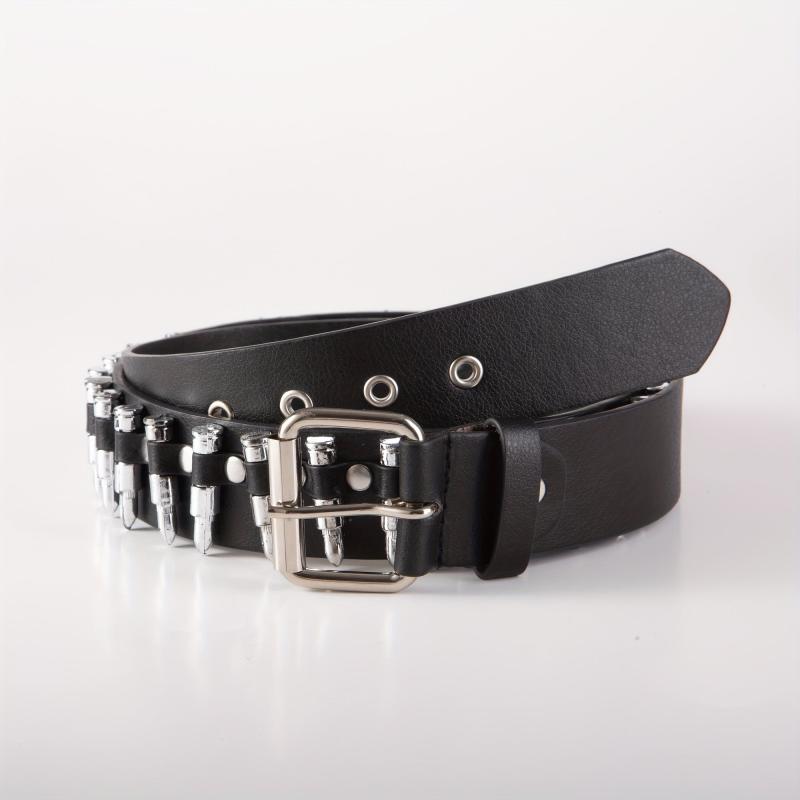 Men's Punk Bullet Belt Rivet Rock Decorative Leather Belt