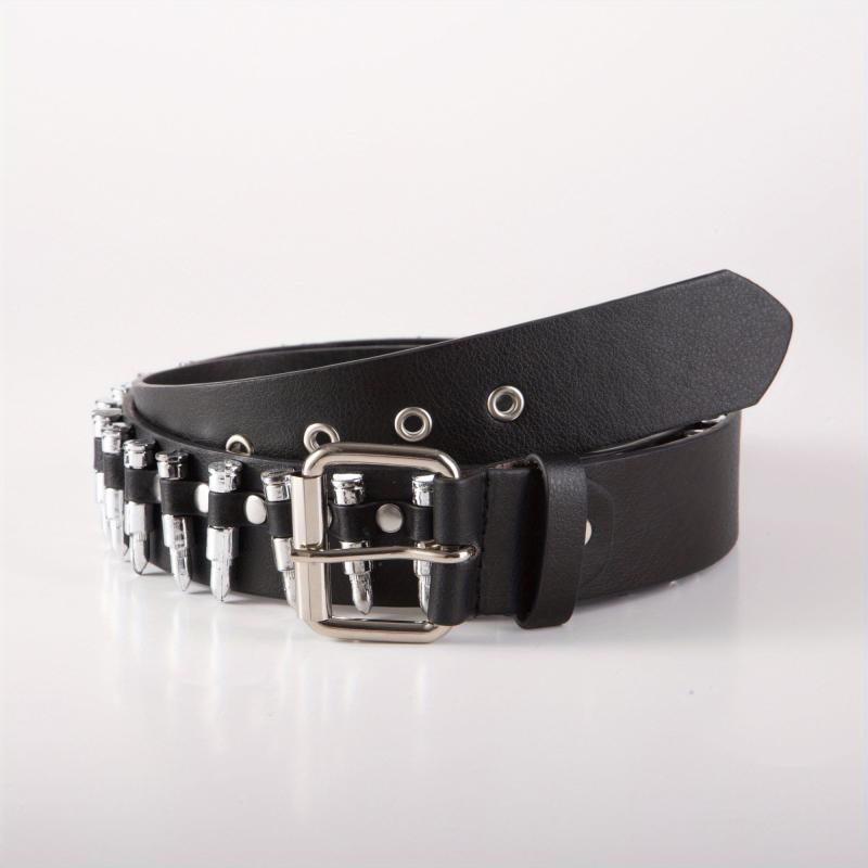 Men's Punk Bullet Belt Rivet Rock Decorative Leather Belt