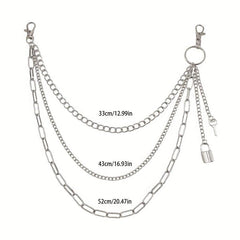 Hip Hop Metal Waist Chain Jeans Pants Chain Bag Chain