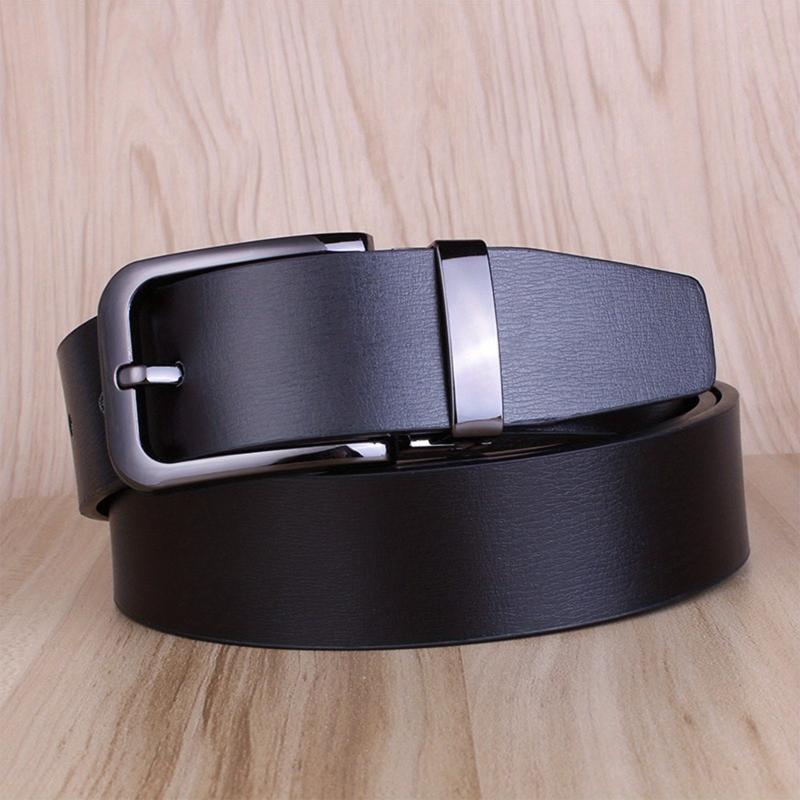 Casual Leather Belt For Men with Pin Buckle