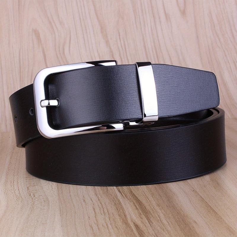 Casual Leather Belt For Men with Pin Buckle