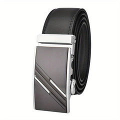 Men's Leather Belt Metal Automatic Buckle High Belt For Men