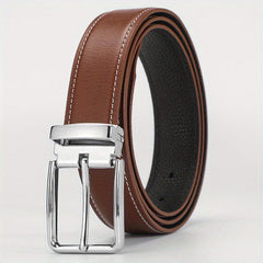Men's Leather Belt Pin Buckle Casual Trousers Jeans Belt