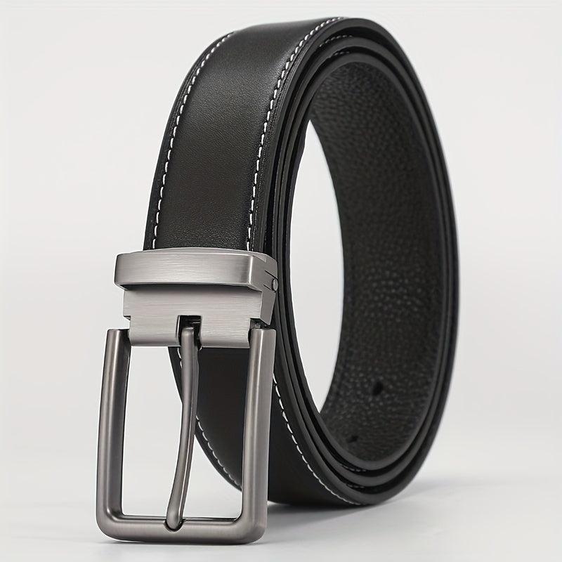 Men's Leather Belt Pin Buckle Casual Trousers Jeans Belt