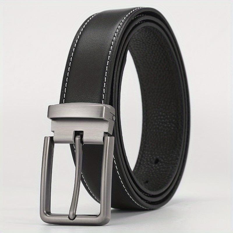Men's Leather Belt Pin Buckle Casual Trousers Jeans Belt