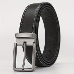 Men's Leather Belt Pin Buckle Casual Trousers Jeans Belt