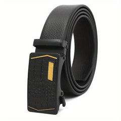 Automatic Fish Pattern Buckle Belt Stylish Business Casual Belt