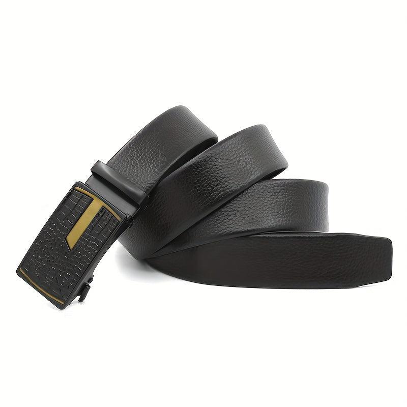 Automatic Fish Pattern Buckle Belt Stylish Business Casual Belt