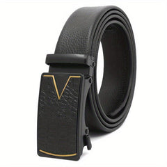 Automatic Fish Pattern Buckle Belt Stylish Business Casual Belt