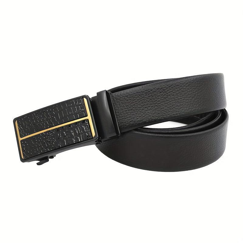 Automatic Fish Pattern Buckle Belt Stylish Business Casual Belt