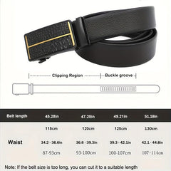 Automatic Fish Pattern Buckle Belt Stylish Business Casual Belt