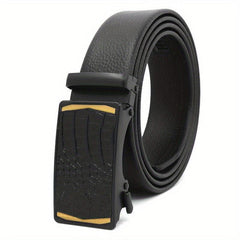 Automatic Fish Pattern Buckle Belt Stylish Business Casual Belt