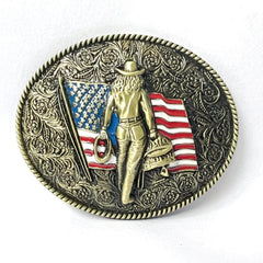 Western Cowboy Classic Belt Buckle