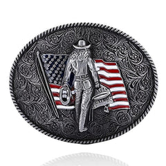 Western Cowboy Classic Belt Buckle