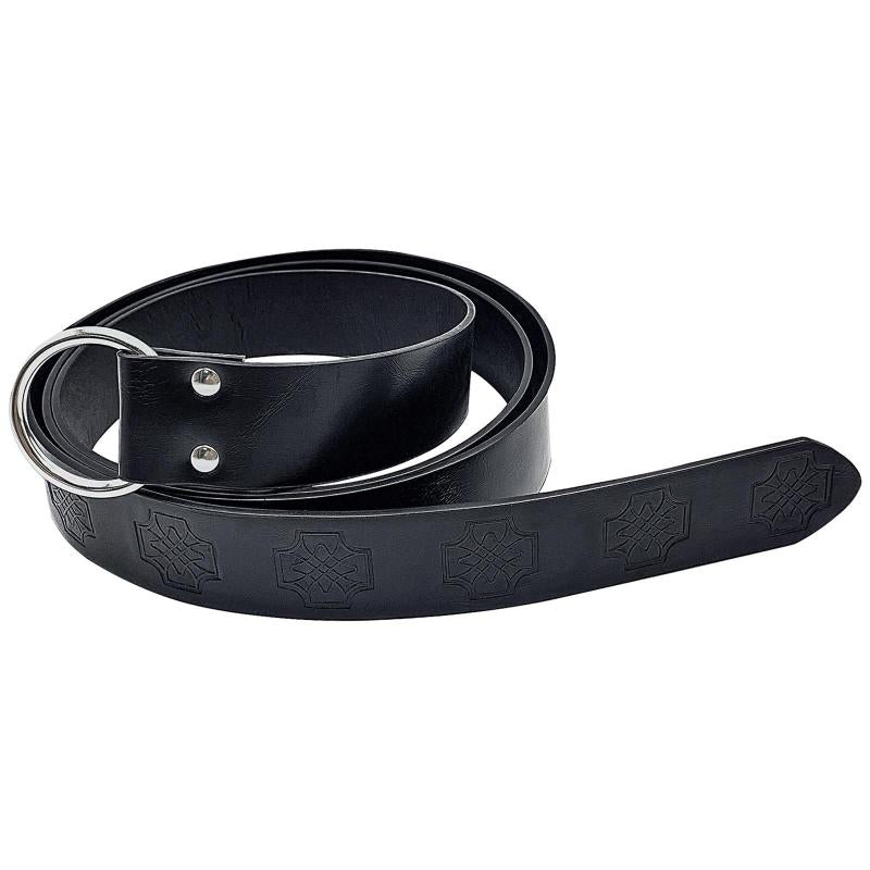 Medieval Celtic Knot Embossed Belt Knight Ring Belt COSPLAY Stage Prop