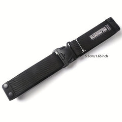 Men's Outdoor Thick Military Training Outerwear Waistband Adjustable Belt
