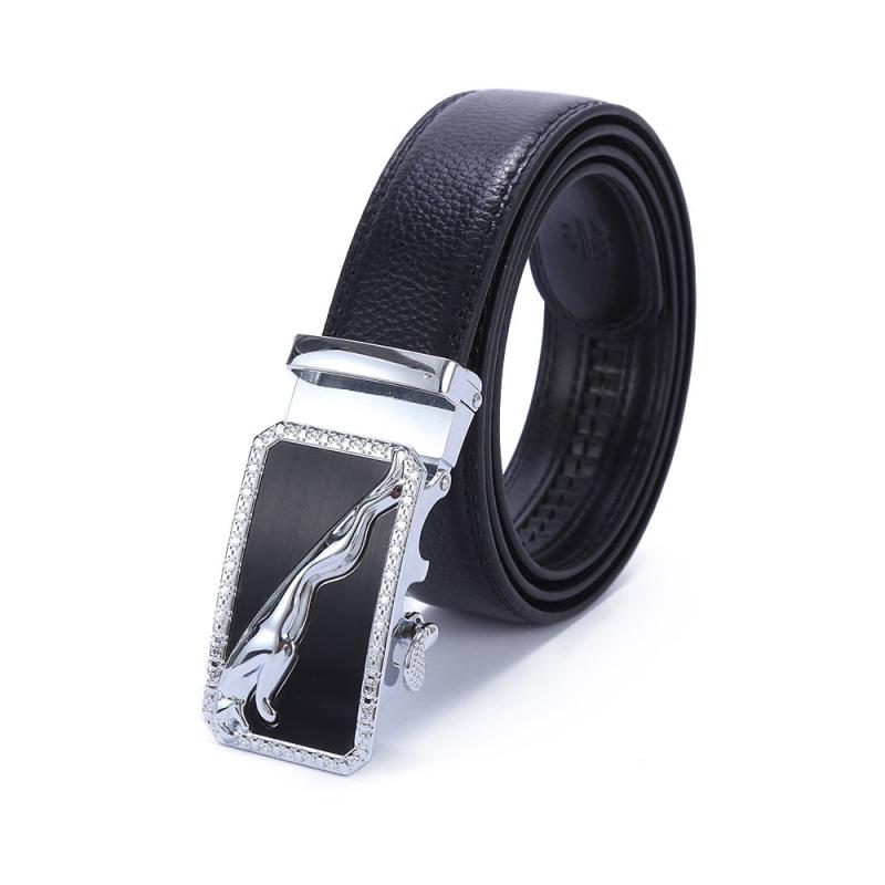 Men's Leather Auto Buckle Belt 3 Business Men