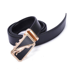 Men's Leather Auto Buckle Belt 3 Business Men