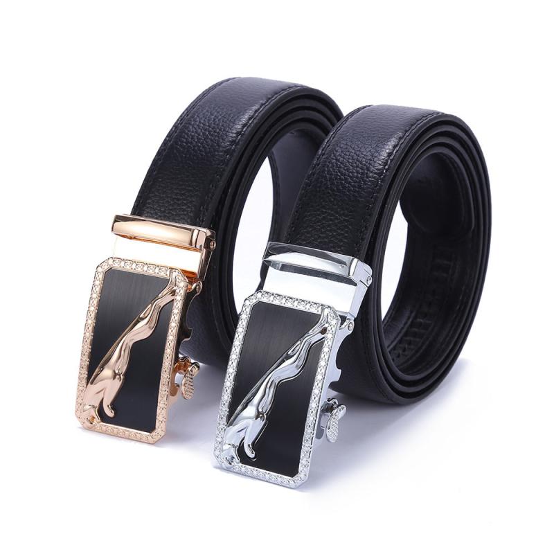 Men's Leather Auto Buckle Belt 3 Business Men