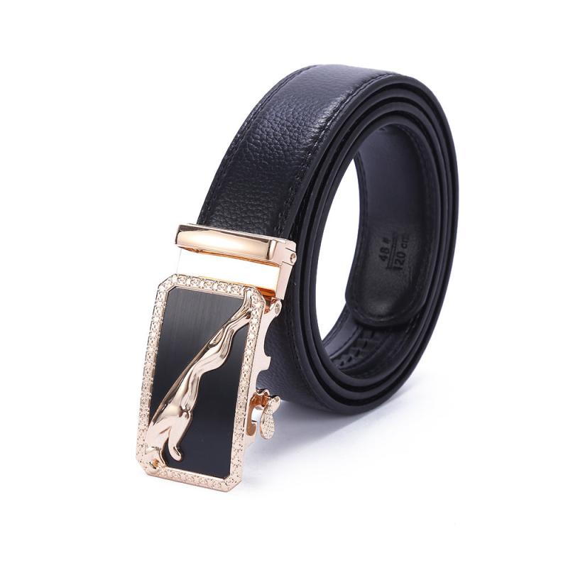 Men's Leather Auto Buckle Belt 3 Business Men