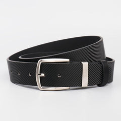 Men's Twill Alloy Pin Buckle Belt PU Leather Casual
