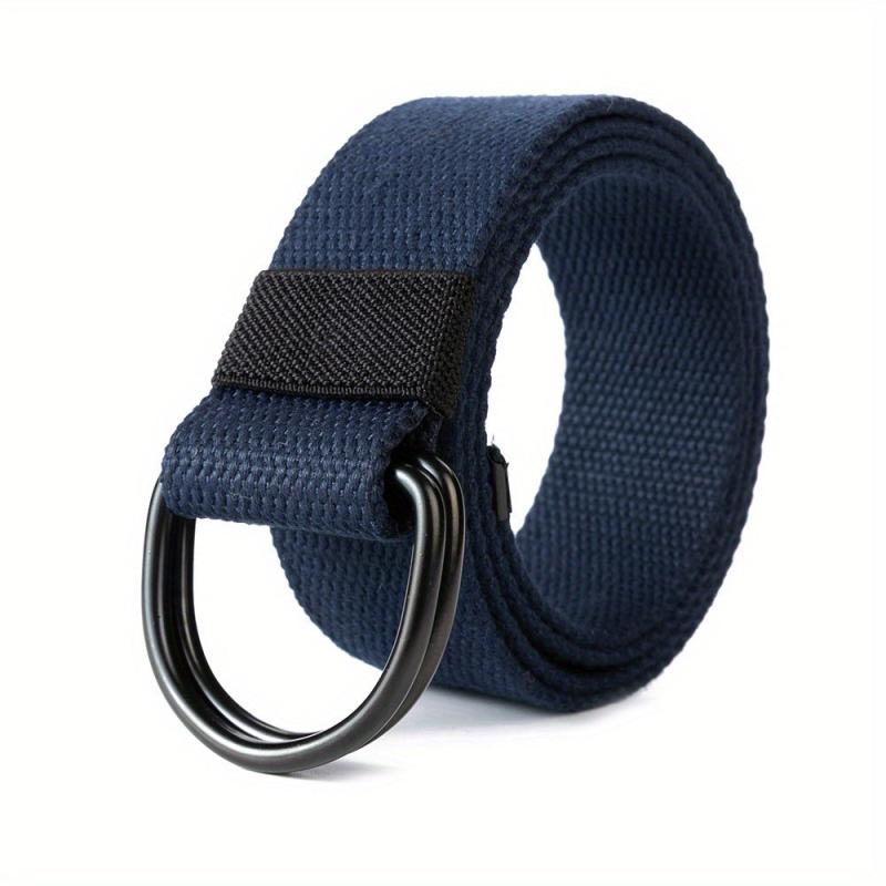 Men's Leather Belt with Silver Buckle