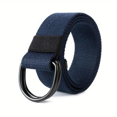 Men's Leather Belt with Silver Buckle