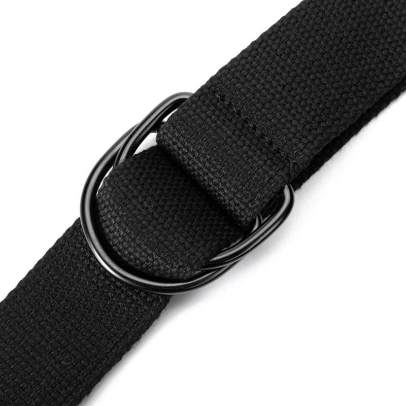 Men's Leather Belt with Silver Buckle