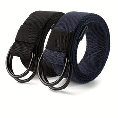 Men's Leather Belt with Silver Buckle