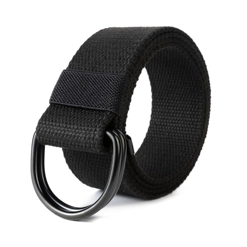 Men's Leather Belt with Silver Buckle