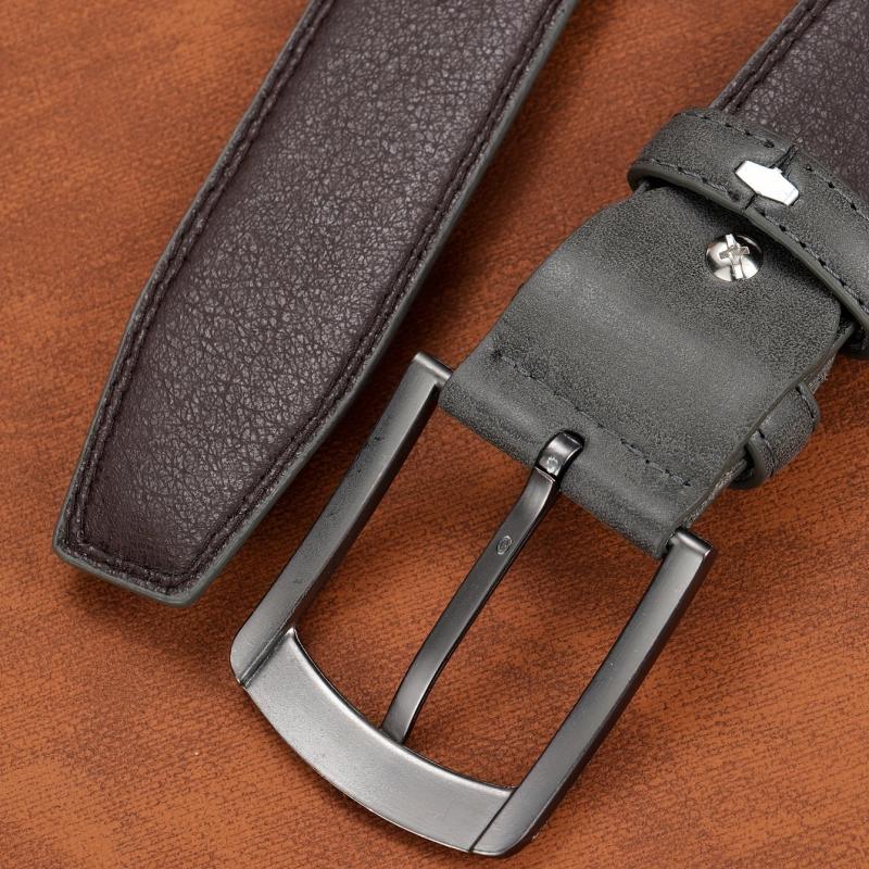 Men's Pin Buckle Leather Belt for Jeans