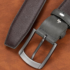 Men's Pin Buckle Leather Belt for Jeans