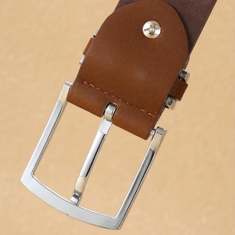 PU Leather Business Men's Pin Buckle Belt